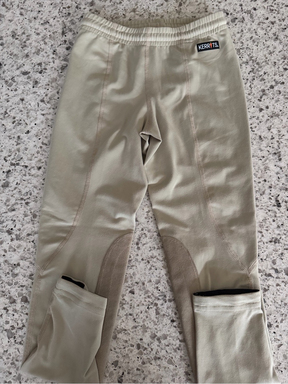 Kerrits Girls Tan Riding Tights - Lightweight Equestrian Pants
